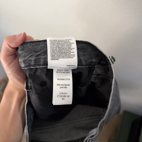 Agolde 90’s Mid Rise Loose Jeans Distressed Sz 25 - Picture 5 of 6